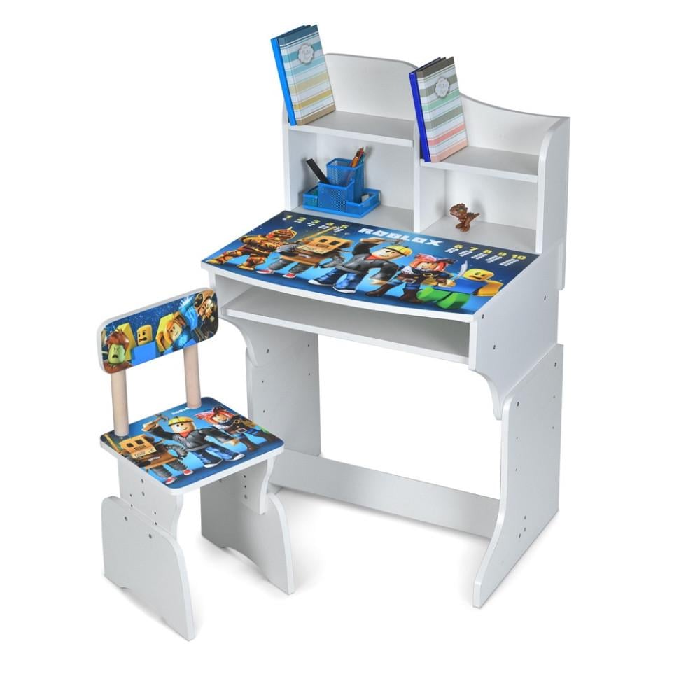 Парта ростова зі стільцем Bambi Roblox Різнокольорова (M 904-6) Парта ростова зі стільцем Bambi Roblox Різнокольорова (M 904-6)