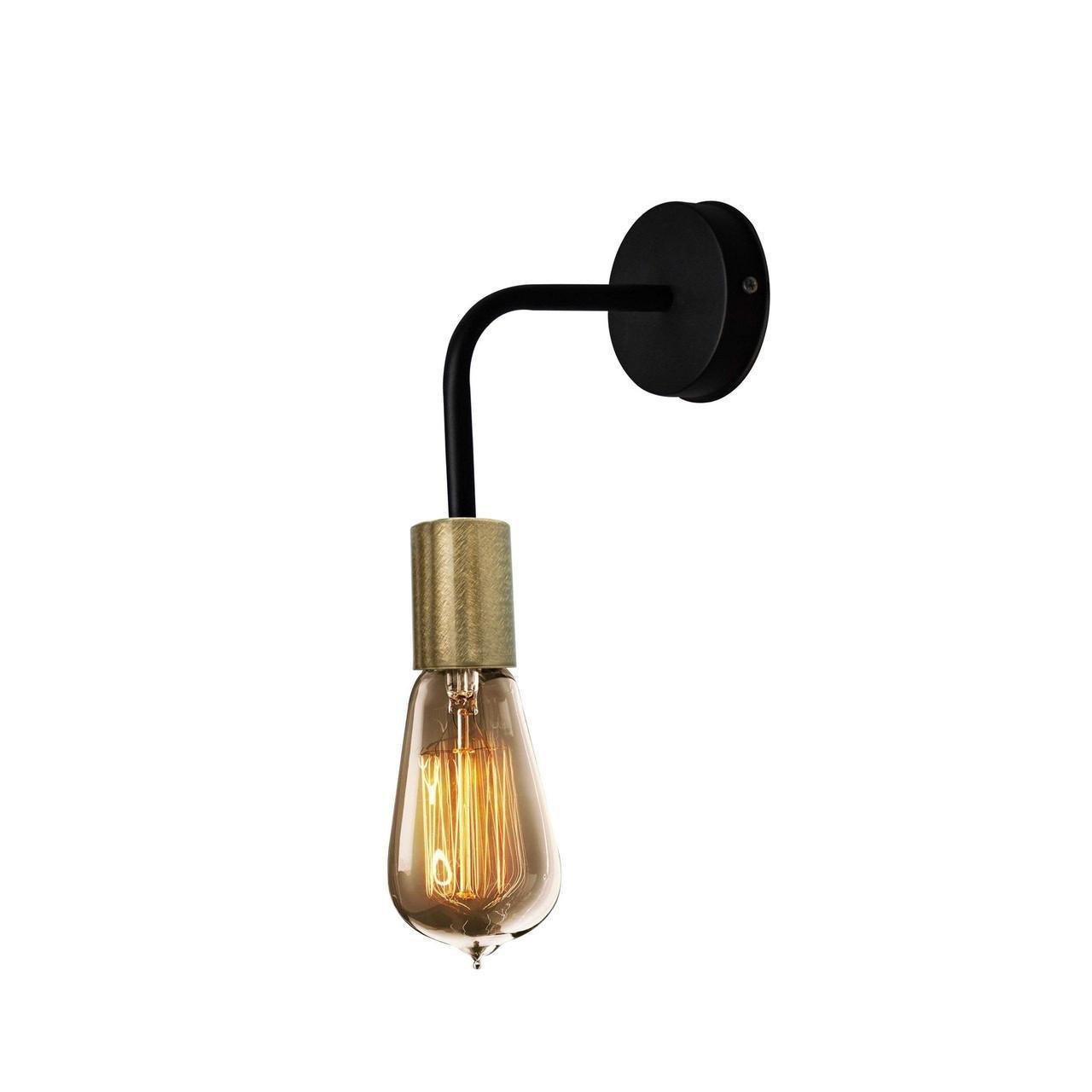 Бра MSK ELECTRIC Asket NL 1440 BK+BN лофт (23624456)