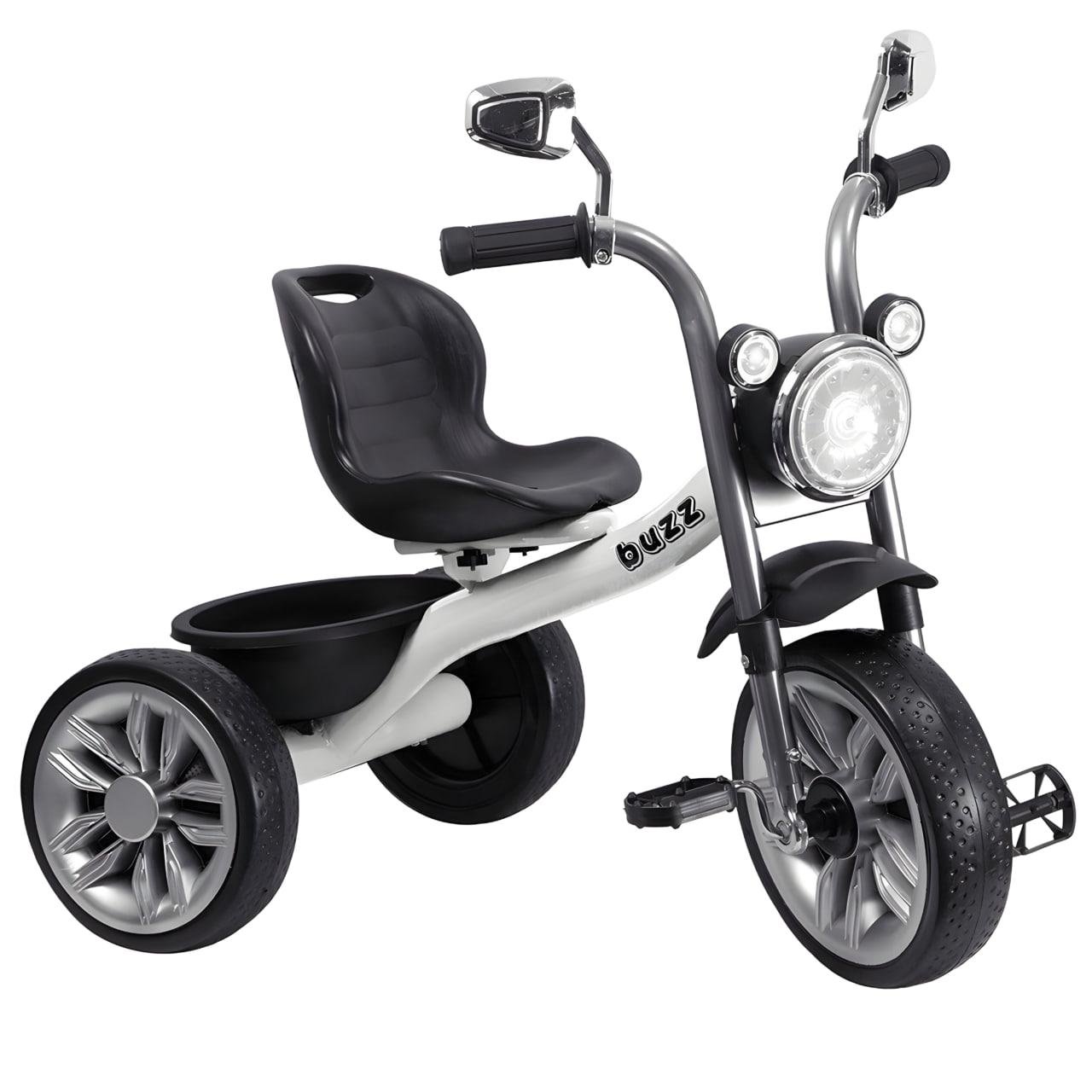 Велосипед трехколесный TILLY BUZZ с корзиной Белый (T-325) - фото 1