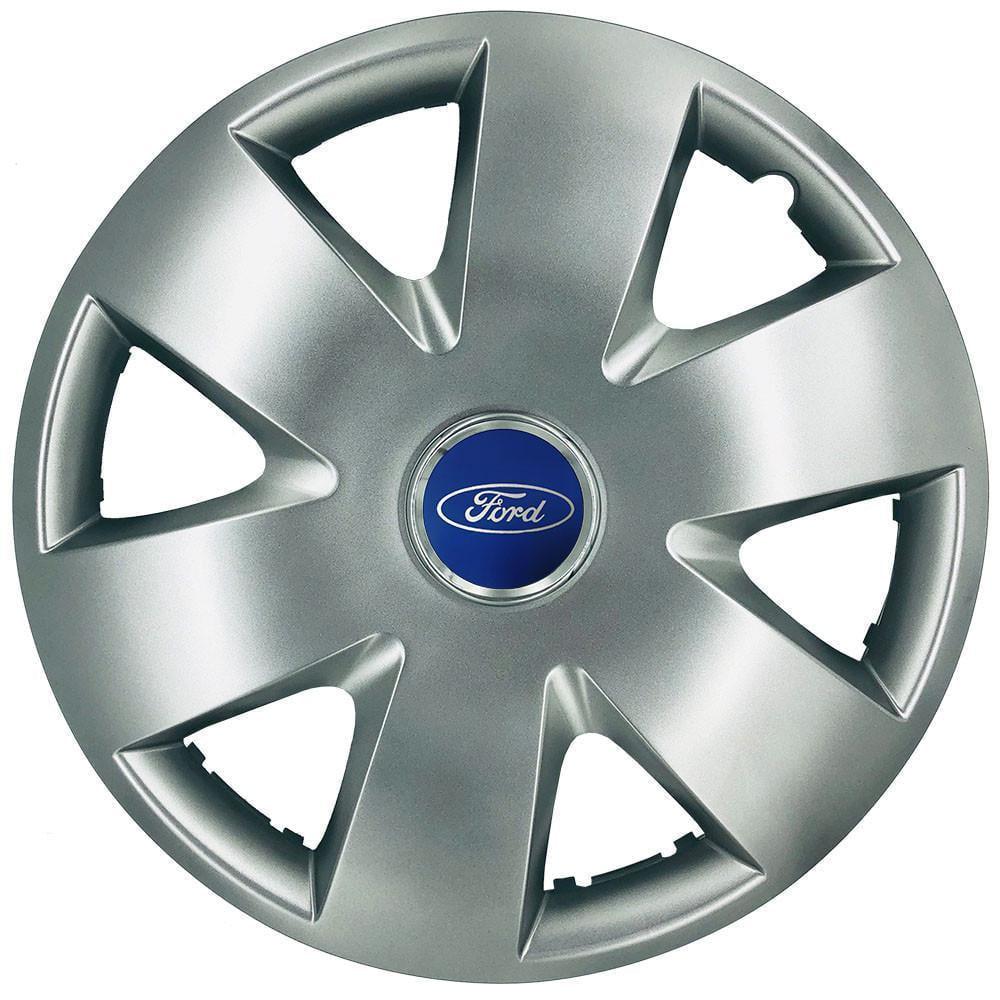 Колпаки SJS 308 с логотипом Ford R15 4 шт. Серебристый