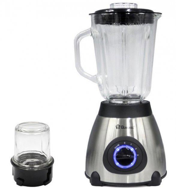 Блендер измельчитель электрический стационарный + кофемолка 2 в 1 Domotec MS 6610 1000 Вт
