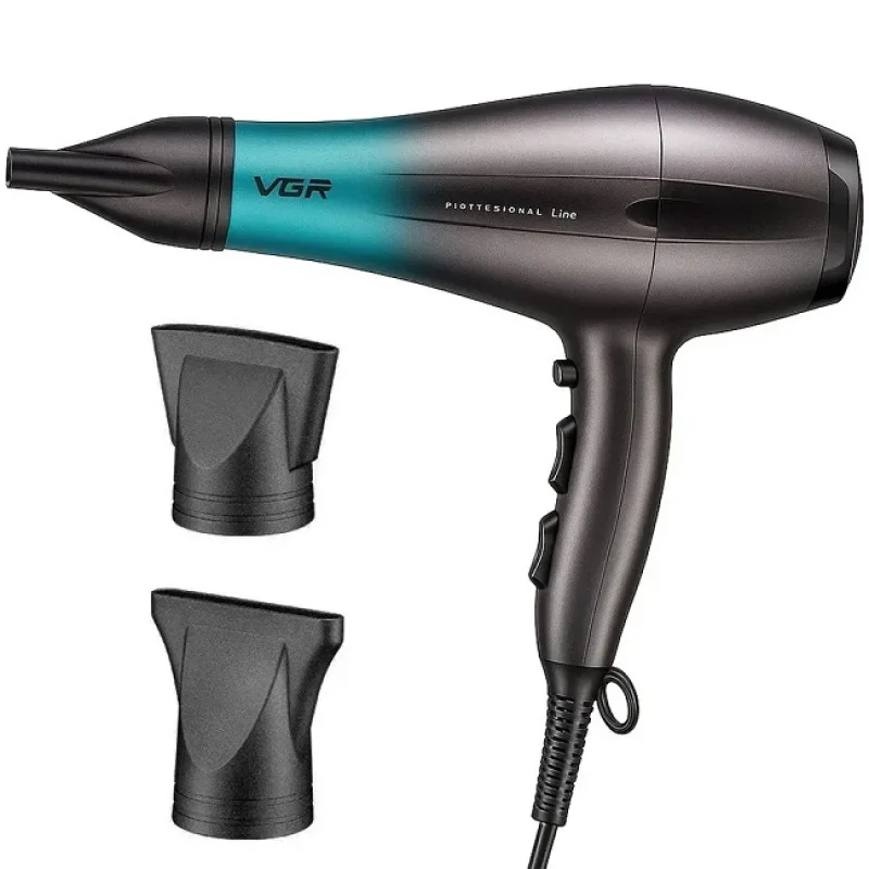 Фен для волосся VGR V-463 2200 Вт насадки-концентратори Чорний (ML-04976)