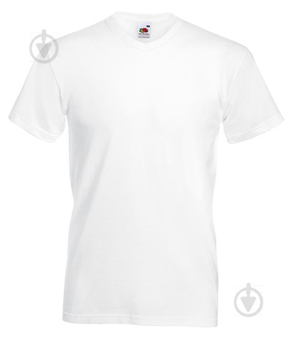 Футболка Fruit of the Loom Valueweight v-neck S Белый (061066030S)