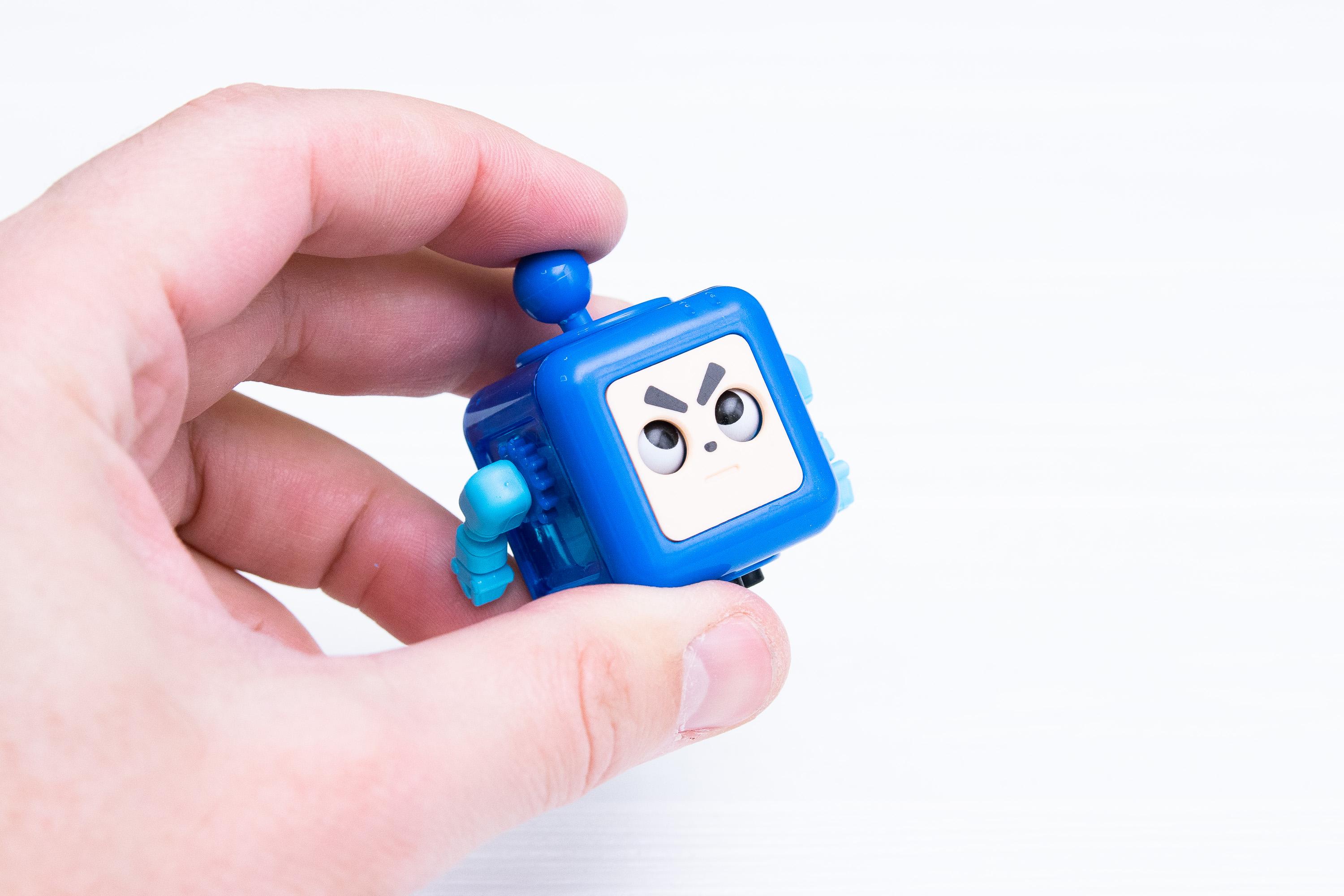 Антистресс кубик Robot Синий (23281088) - фото 3