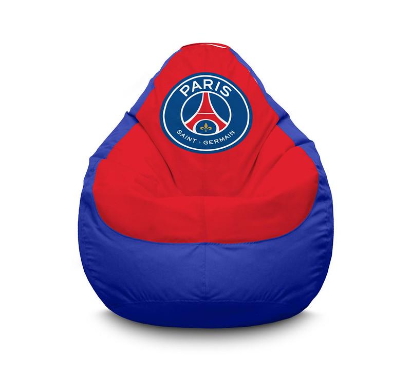 Кресло мешок iPuff Football Paris Saint Germain FC Оксфорд XL 80x110 см Синий Кресло мешок iPuff Football Paris Saint Germain FC Оксфорд XL 80x110 см Синий