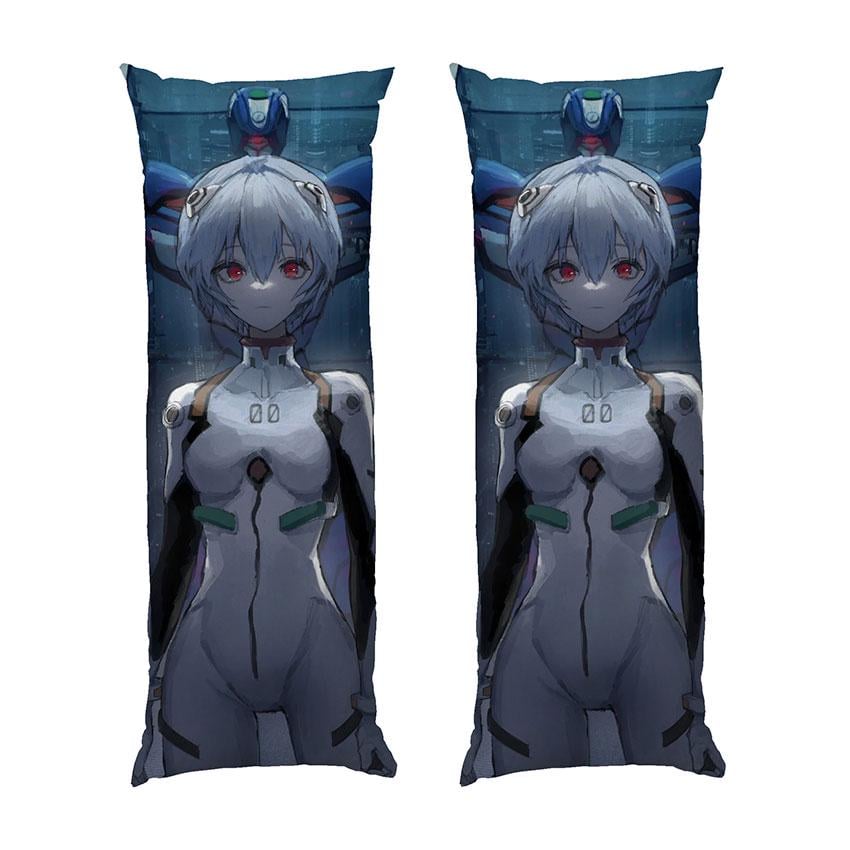 Подушка дакимакура Ayanami Rei with a robot Evangelion габардин 140х45 см (113251-2)