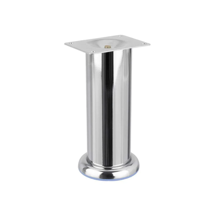 Ніжка меблева циліндр h 120 мм d 50 мм Хром