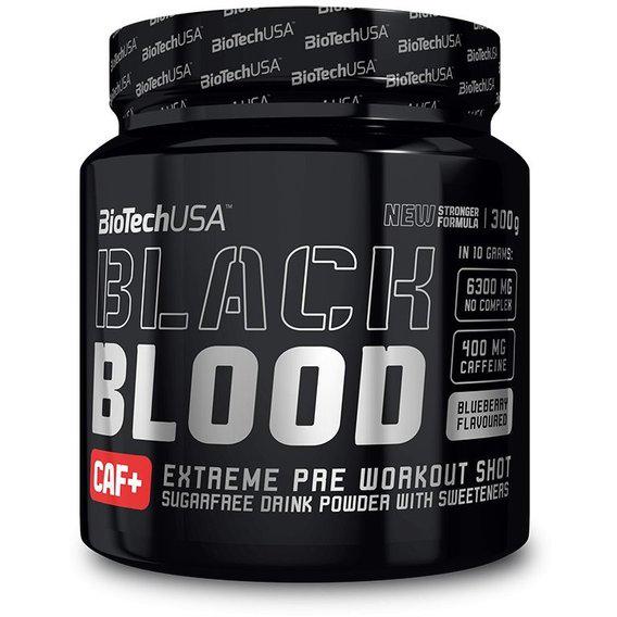 Комплекс до тренування BioTechUSA Black Blood CAF+ 300 г 30 порций Blueberry