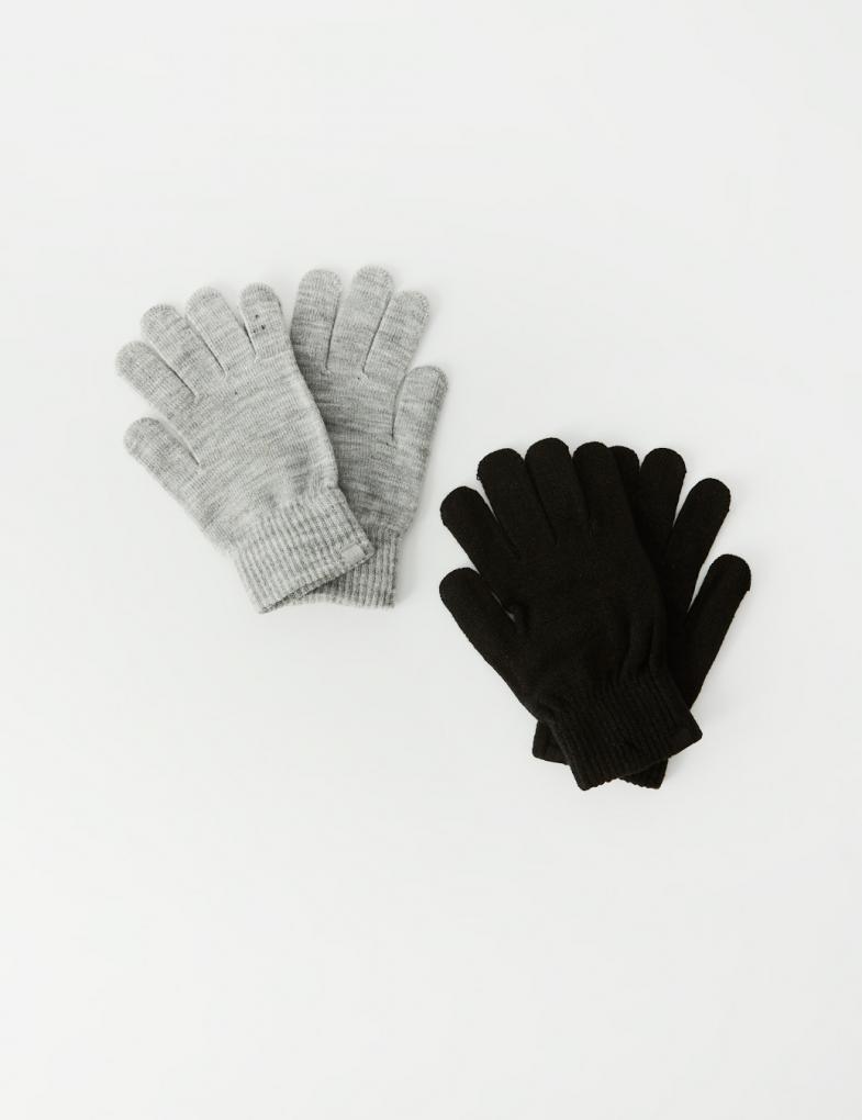 Комплект перчаток женских Diverse MINIS III Серо-черный (5902598925688)