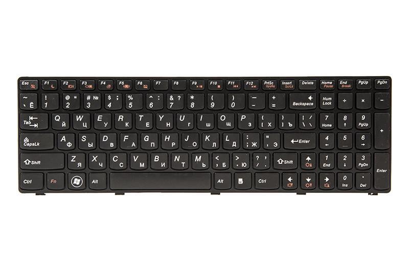 Клавиатура Power для ноутбука IBM/Lenovo G580 N580 черный фрейм Черный