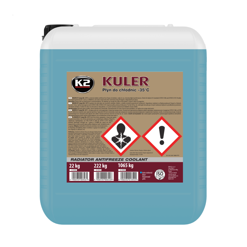 Антифриз G11 K2 Kuler -35°C готовый 20 л Синий (W406N)