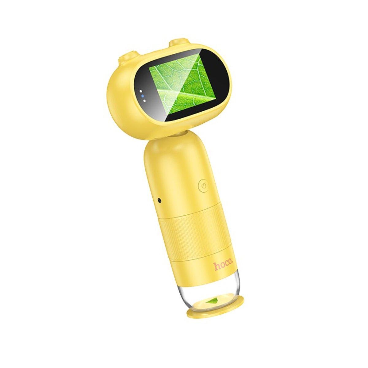 Мікроскоп дитячий Hoco DV206 Children microscope 2'' 1920x1080 800mAh Yellow (6942007648141)
