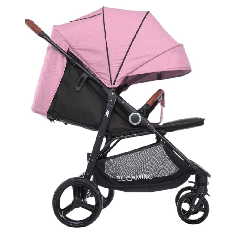 Коляска детская прогулочная El Camino X4 Lines Розовый (ME 1024)
