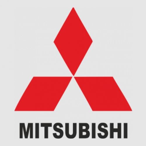 Стикер MITSUBISHI 9x10 см Красный с черным (21562723)
