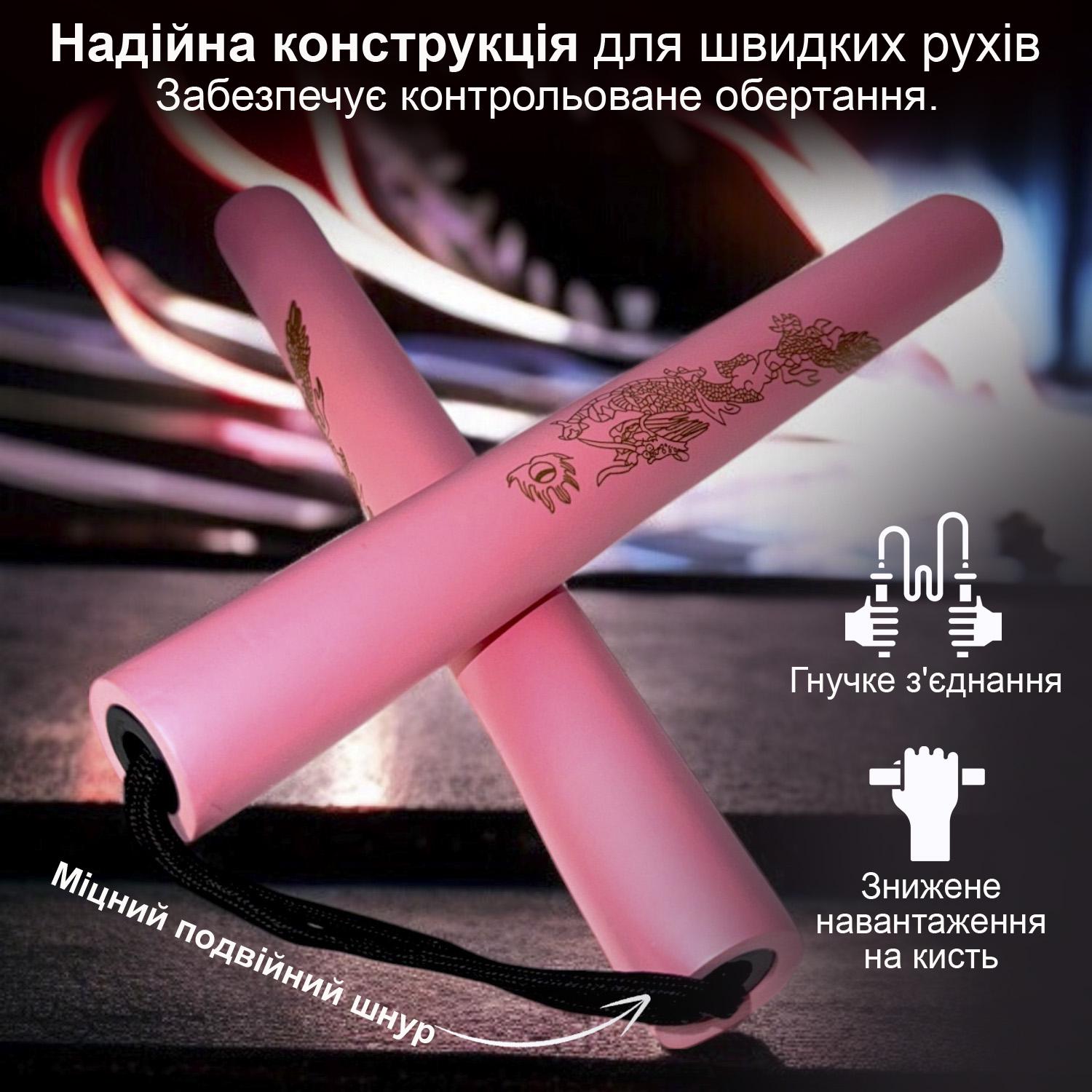 Нунчаки тренировочные со шнуром GDragon с неопреновым покрытием из пластика Черный (3_4_0_6) - фото 3 Нунчаки тренировочные со шнуром GDragon с неопреновым покрытием из пластика Черный (3_4_0_6) - фото 3