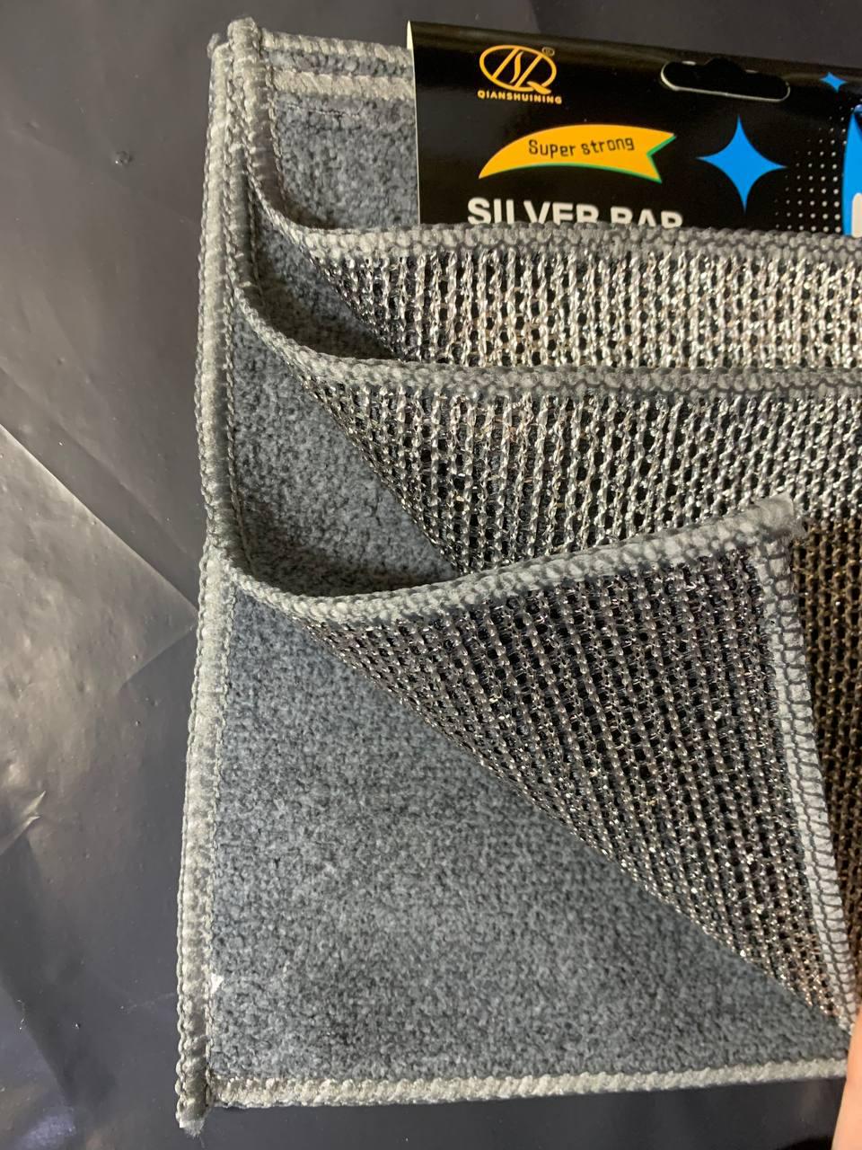 Набор двусторонних салфеток для уборки с проволочной сеткой и микрофиброй 4 шт. (2a015727) - фото 2 Набор двусторонних салфеток для уборки с проволочной сеткой и микрофиброй 4 шт. (2a015727) - фото 2