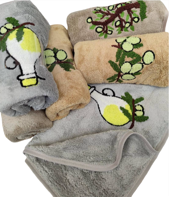 Полотенца микрофибра кухонные комплект 6 шт. 35х70 см Серо-бежевый (П4К-al-6sh-001)