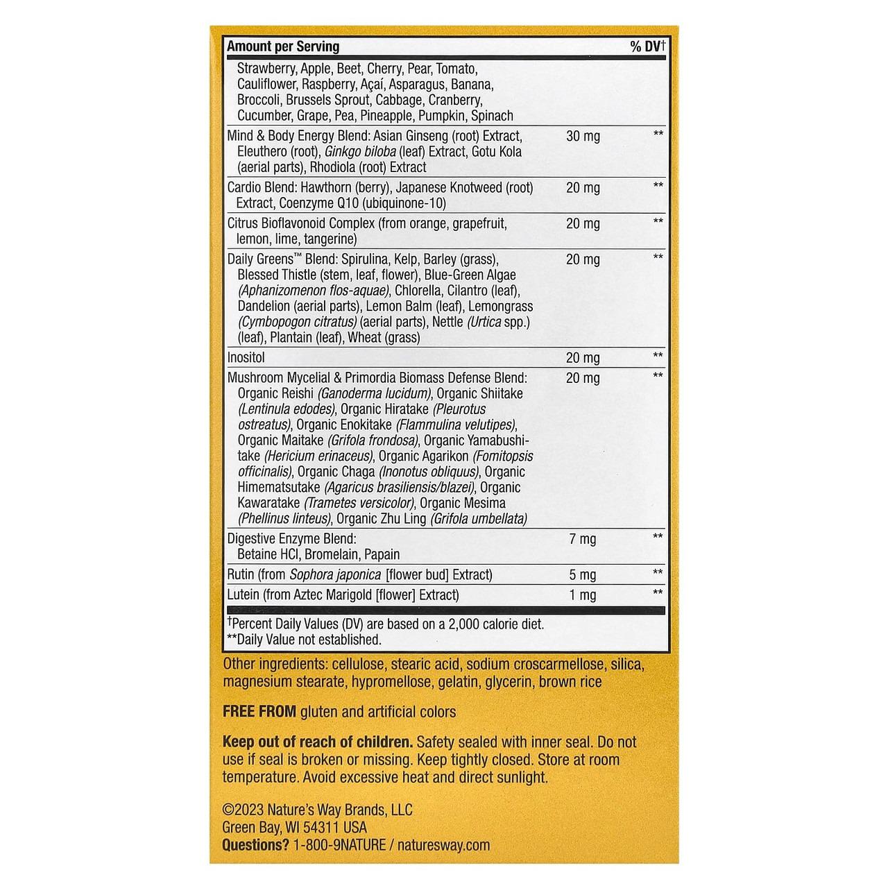 Мультивитамины для мужчин 50+ Nature's Way Alive Ultra Multivitamin 60 таблеток (1413249376) - фото 3 Мультивитамины для мужчин 50+ Nature's Way Alive Ultra Multivitamin 60 таблеток (1413249376) - фото 3