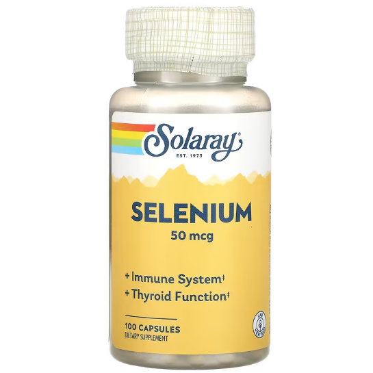 Селен Solaray Selenium 50 мкг 100 капсул