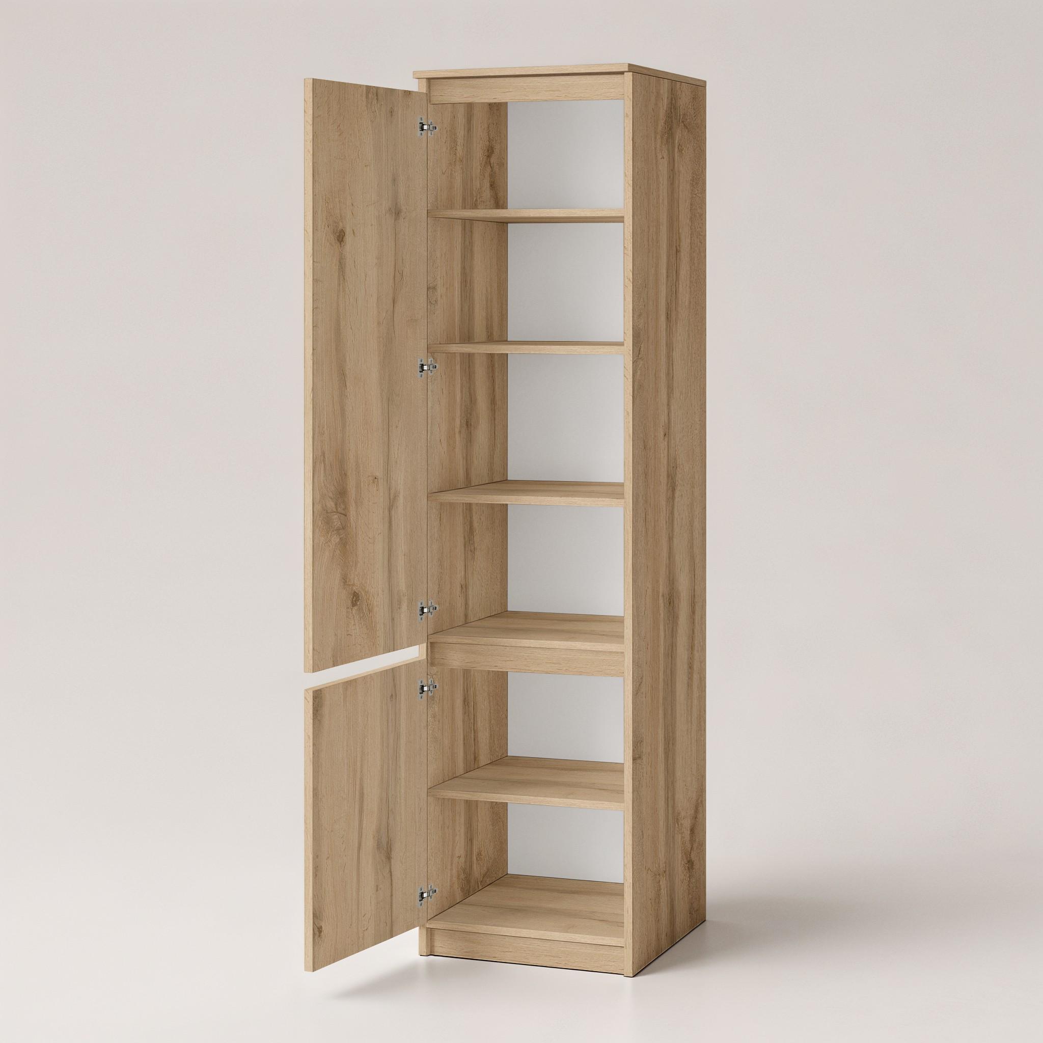 Шкаф-пенал с полками T-217 500х498х2117 мм Дуб Аппалачи - фото 2 Шкаф-пенал с полками T-217 500х498х2117 мм Дуб Аппалачи - фото 2