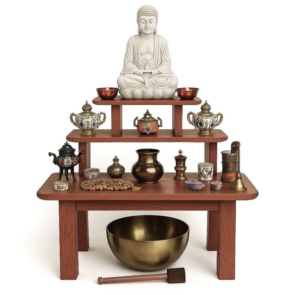 Вівтар для медитації з дерева Оріоші Шафран (ЛАТ-015806) Вівтар для медитації з дерева Оріоші Шафран (ЛАТ-015806)