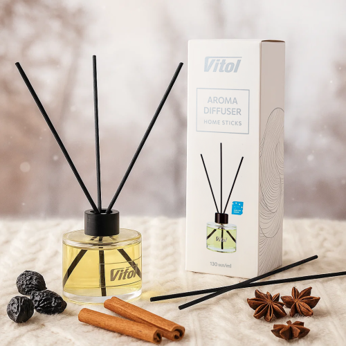Аромадиффузор Vitol Home Sticks Winter Plum 130 мл (00000063208) - фото 2 Аромадиффузор Vitol Home Sticks Winter Plum 130 мл (00000063208) - фото 2