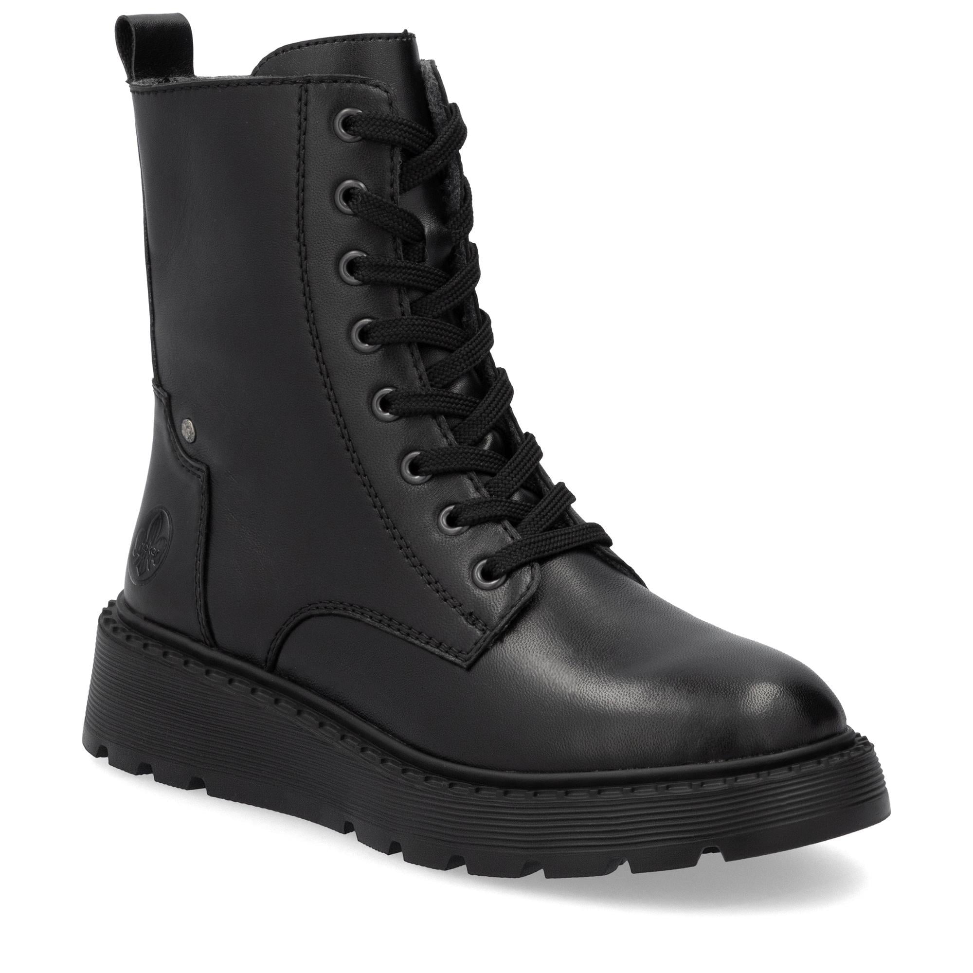 Ботинки женские осенние RIEKER повседневные р. 38 Черный (056390-38)