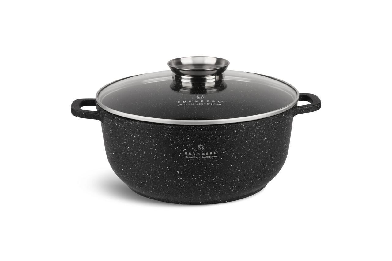 Набір казанів Edenberg 14 пр. з мармуровим антипригарним покриттям (EB-3990) - фото 4 Набір казанів Edenberg 14 пр. з мармуровим антипригарним покриттям (EB-3990) - фото 4