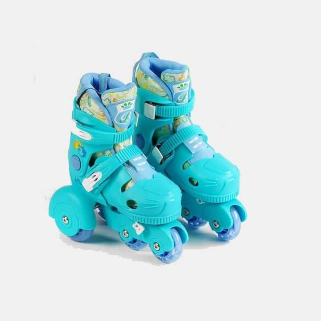 Ковзани роликові із захистом Best Roller PU колеса світяться р. 30-33 Blue (141112)