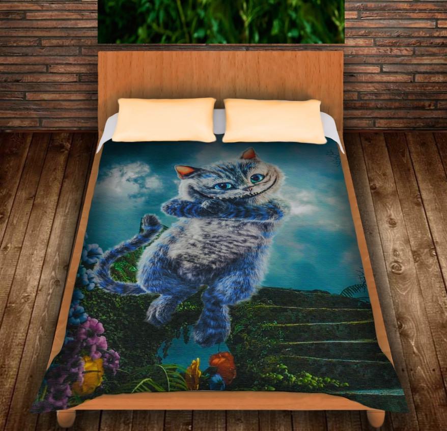 Плед с 3D принтом Чеширский Кот Волшебник 150x200 см (epi_0142) Плед с 3D принтом Чеширский Кот Волшебник 150x200 см (epi_0142)