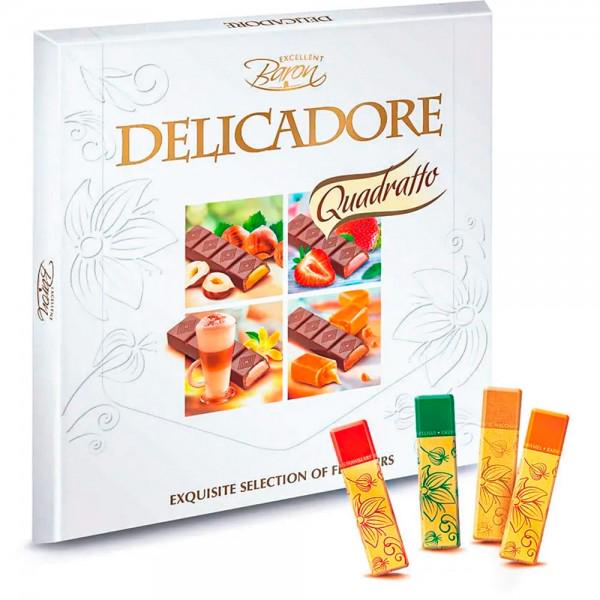 Шоколад Delicadore Quadratto Ассорти 200 г (31640117)