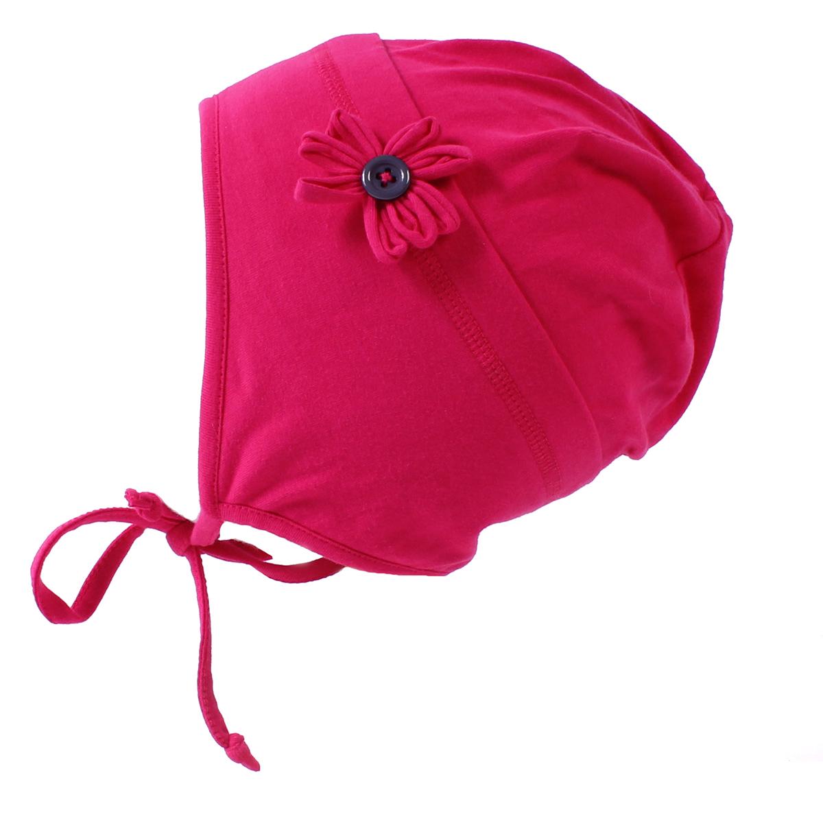 Шапка трикотажная для девочки Peluche&Tartine S18TU64 демисезонная 50-52 см Малиновый (S18TU64-Raspberry-3/5)