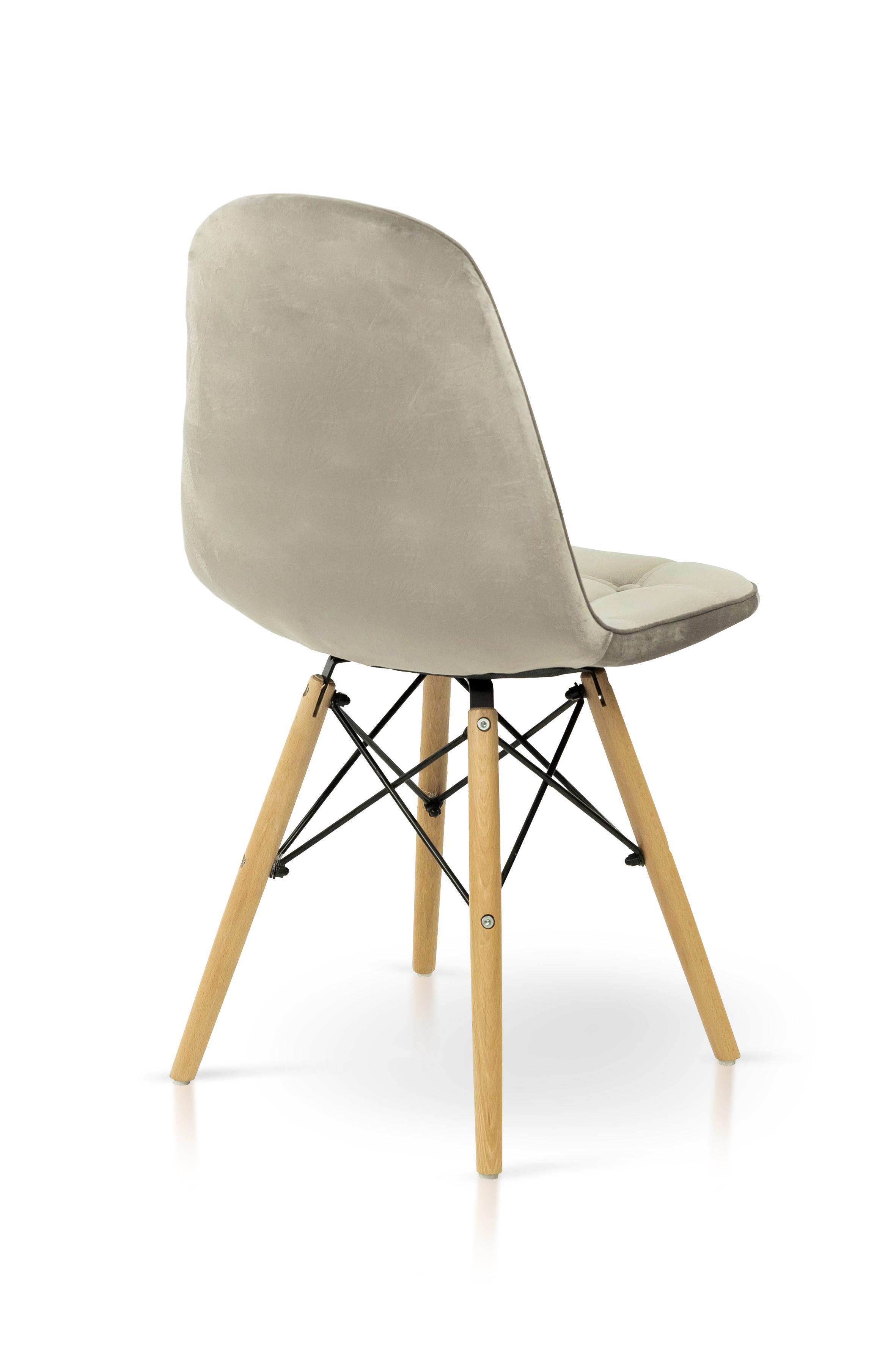 Стілець для кухні та вітальні Джастін Justin велюр 460х840х500 мм Пісочний (GAА0056078) - фото 4 Стілець для кухні та вітальні Джастін Justin велюр 460х840х500 мм Пісочний (GAА0056078) - фото 4