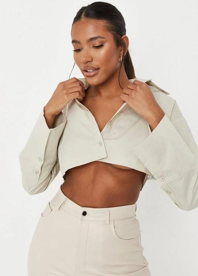 Рубашка Missguided р. 40 Хаки (TW631812)