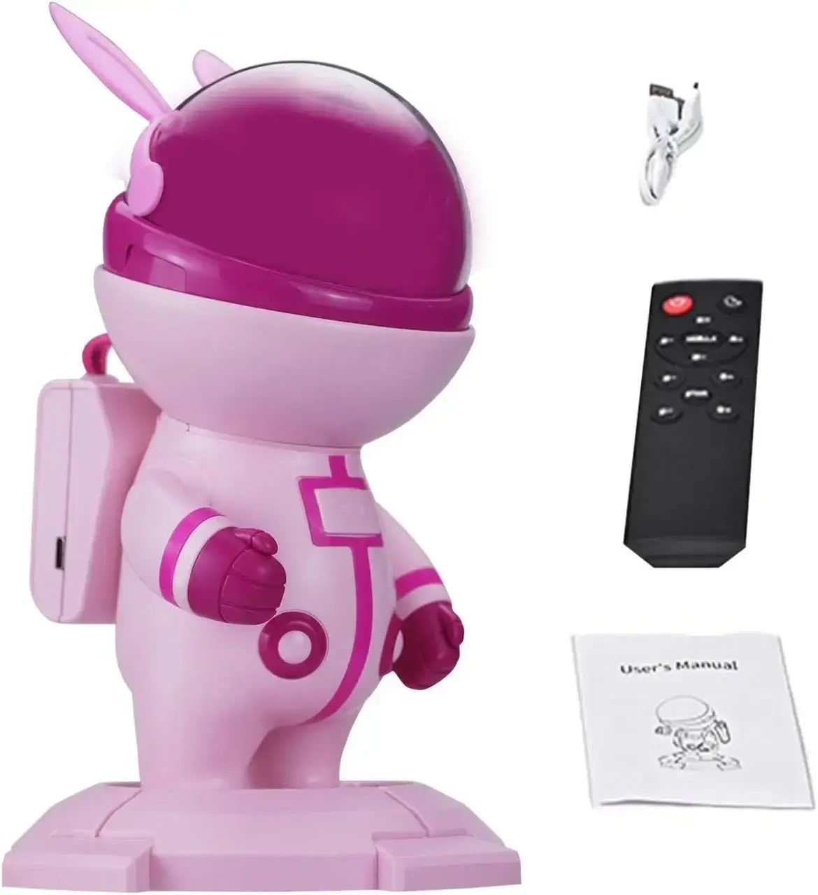 Лазерный проектор-ночник звездного неба Астронавт с ушками