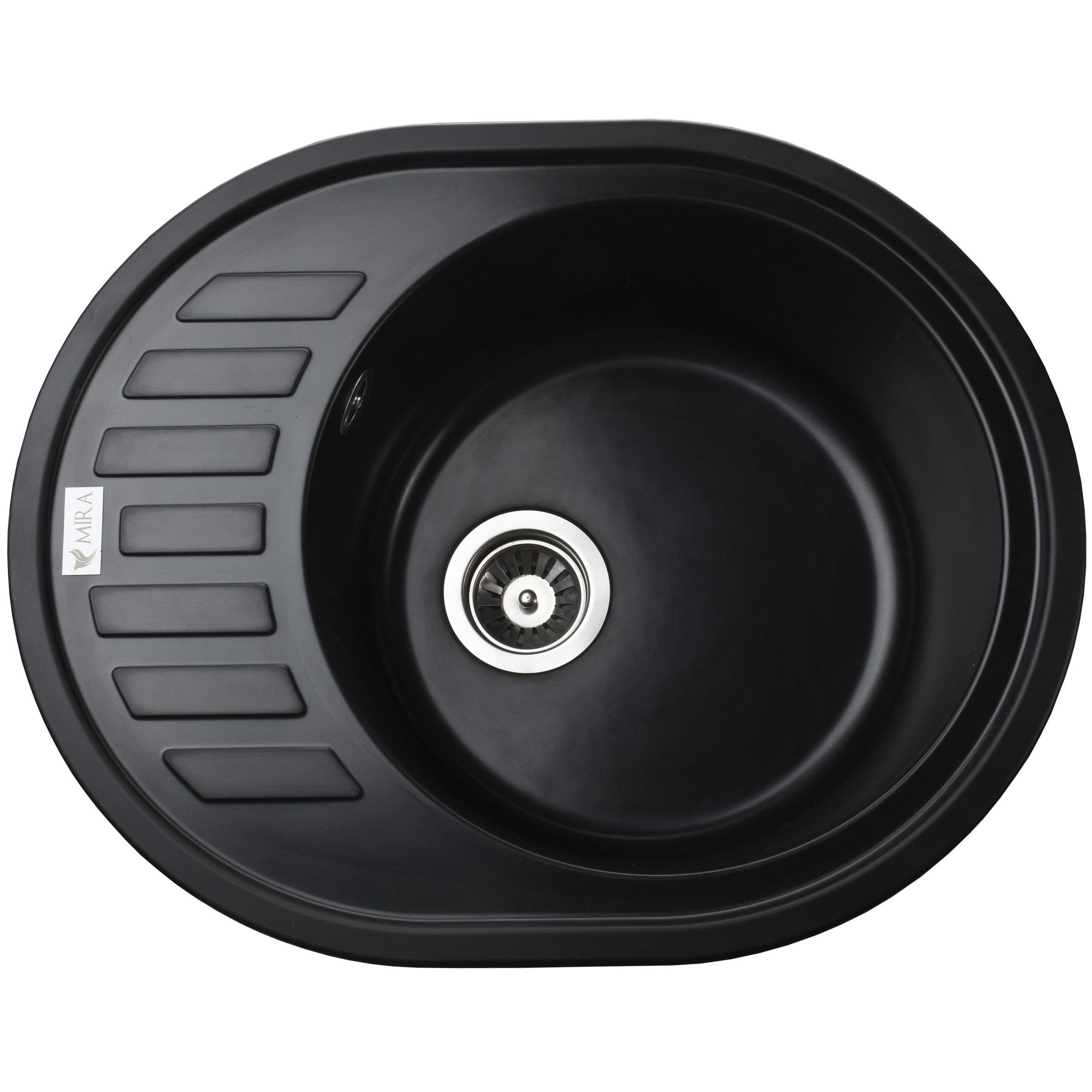 Мойка гранитная Mira ARNICA 620х500 мм Черный (000028781)