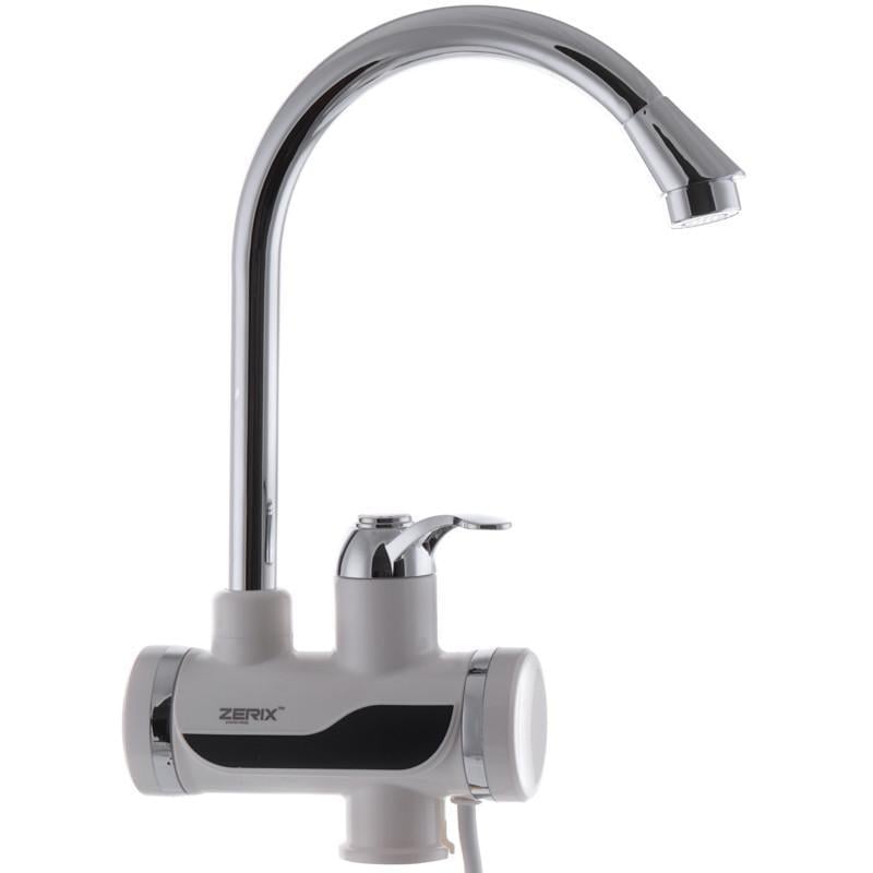 Проточный водонагреватель Zerix ELW02-EP с индикатором температуры с УЗО (ZX2749) Проточный водонагреватель Zerix ELW02-EP с индикатором температуры с УЗО (ZX2749)