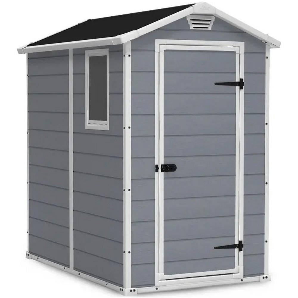 Будиночок садовий Keter Manor 4x6 130х192 см Сірий/Білий (230447)