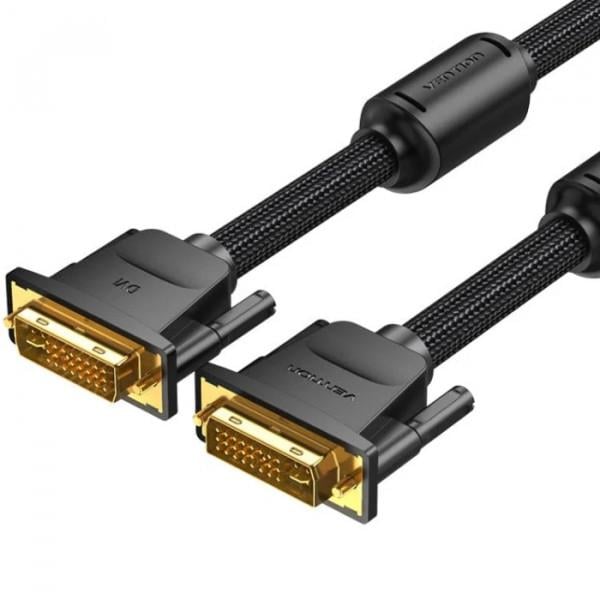 Кабель для передачи данных Vention DVI-D 24 Male to 24 Male 3 м Черный (604935)