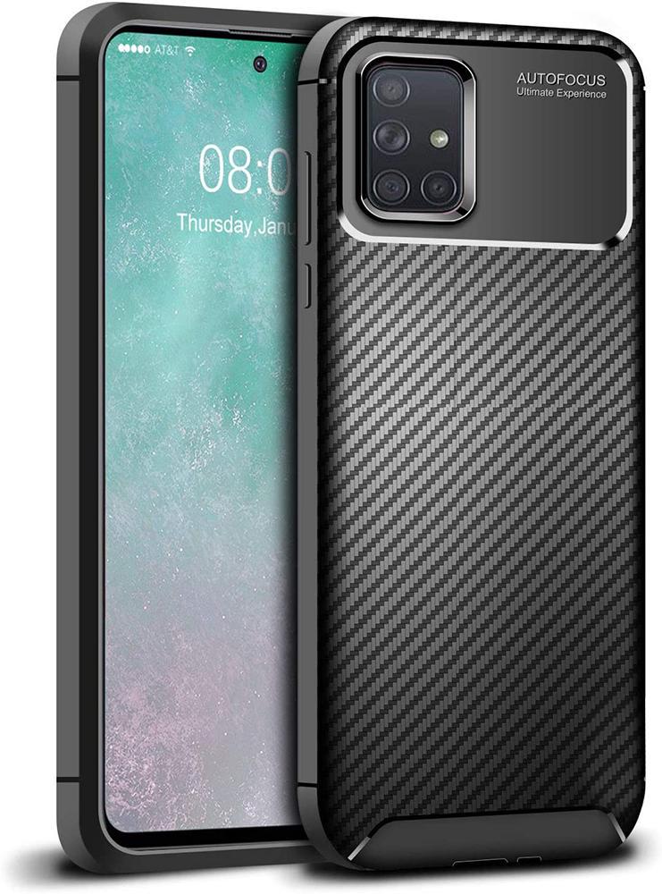 Чехол накладка Auto Focus Carbon для Samsung Galaxy A71 A715 Black (20063-2B) Чехол накладка Auto Focus Carbon для Samsung Galaxy A71 A715 Black (20063-2B)