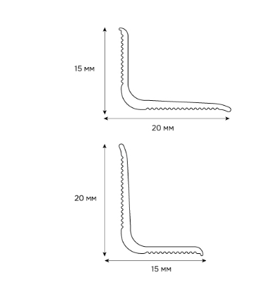 Антиплинтус алюминиевый универсальный гладкий ALU-N1520New 15х20х2700 мм Белый (29323186) - фото 2 Антиплинтус алюминиевый универсальный гладкий ALU-N1520New 15х20х2700 мм Белый (29323186) - фото 2