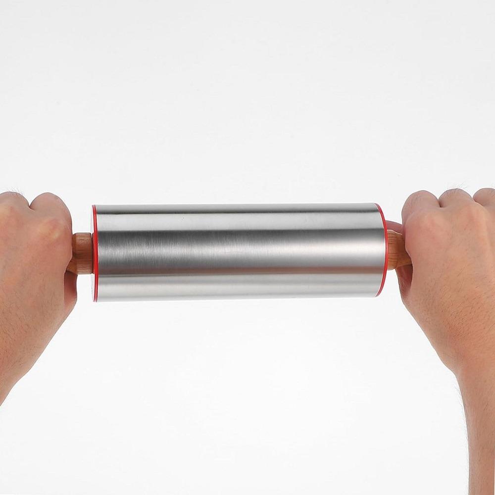 Скалка R97326-30 SS з валиком що обертається 30х5 см - фото 2 Скалка R97326-30 SS з валиком що обертається 30х5 см - фото 2