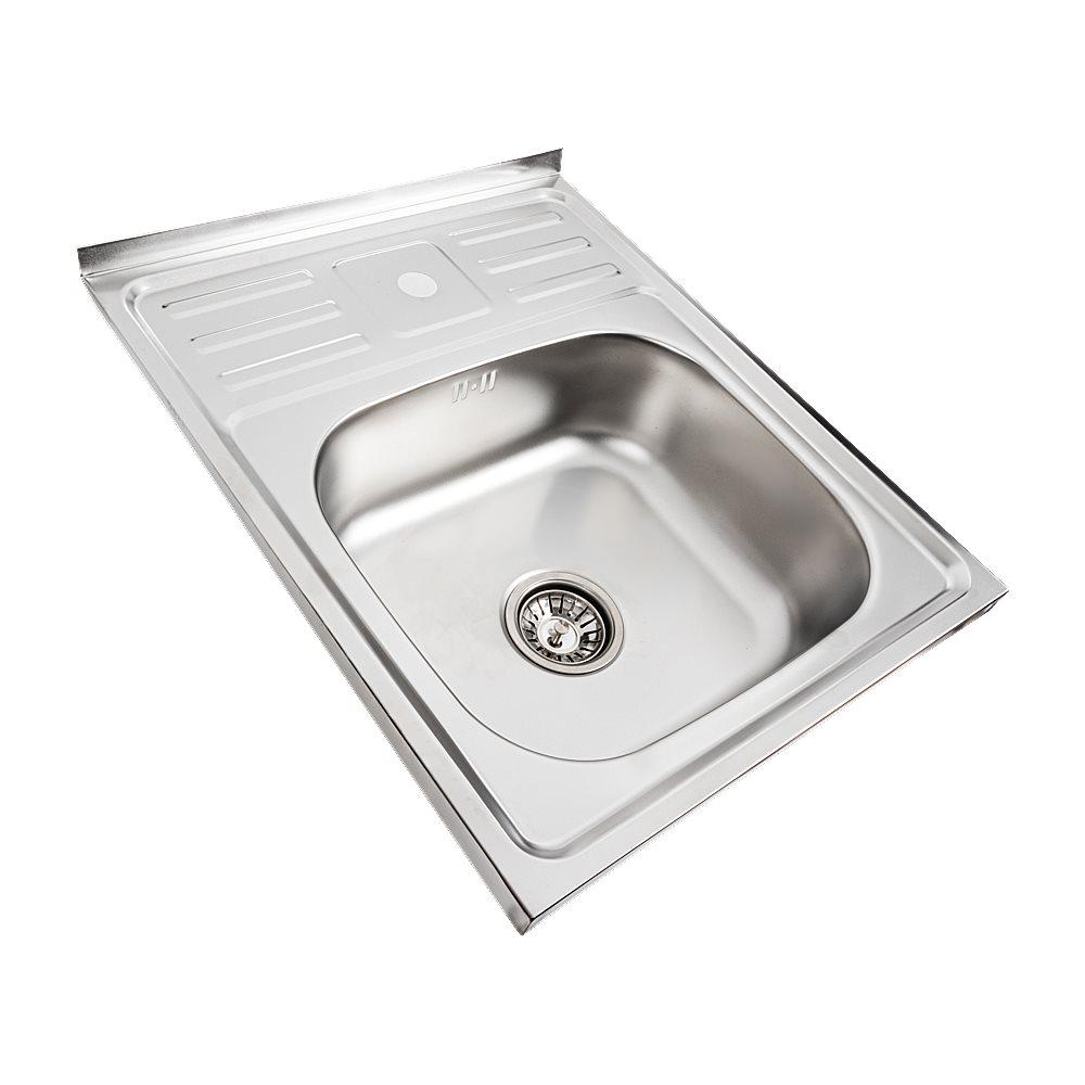 Мойка кухонная Valeso сатин 5060 0,7/160 мм из нержавеющей стали - фото 2 Мойка кухонная Valeso сатин 5060 0,7/160 мм из нержавеющей стали - фото 2