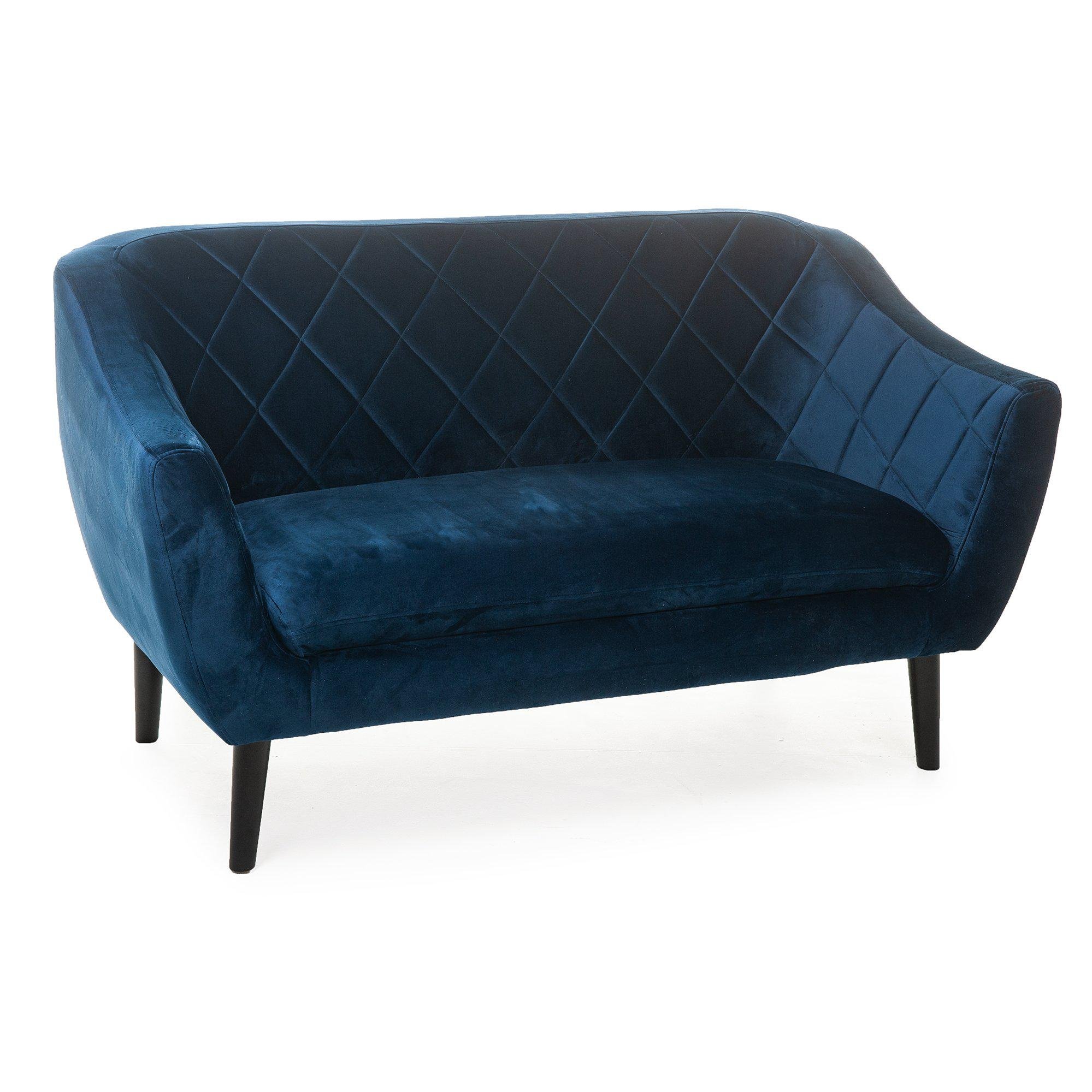 Диван Signal MOLLY 2 Welur Синій (MOLLY2V86GR) - фото 1 Диван Signal MOLLY 2 Welur Синій (MOLLY2V86GR) - фото 1