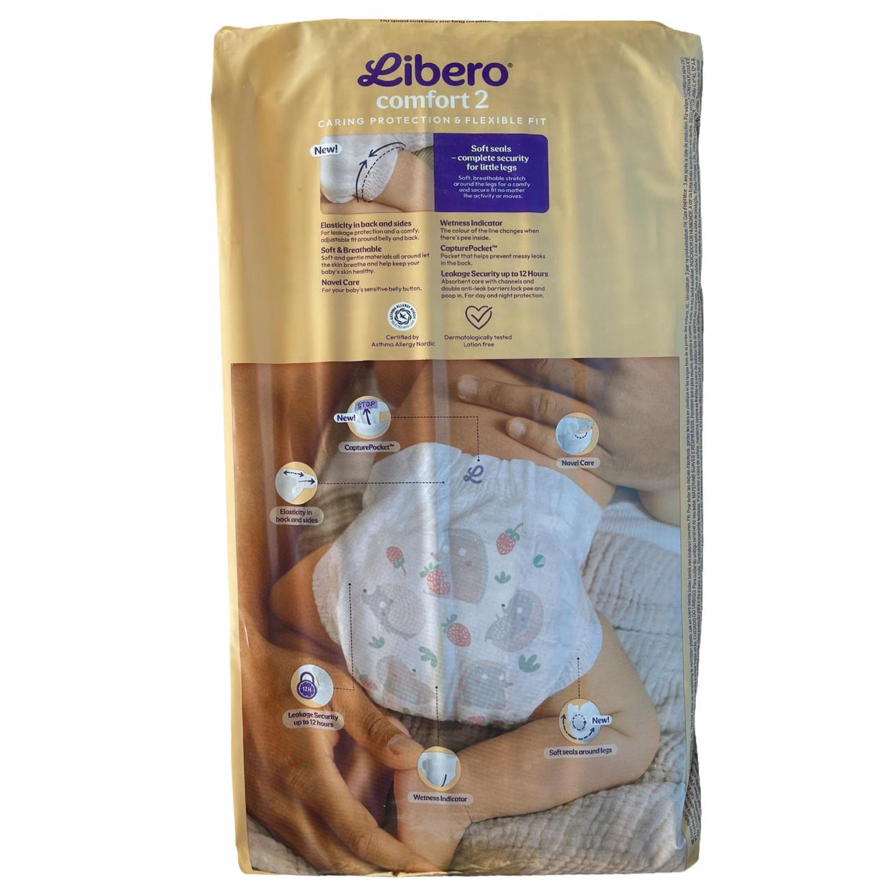 Підгузки Libero Comfort 2 3-6 кг 47 шт. (2686046383) - фото 2