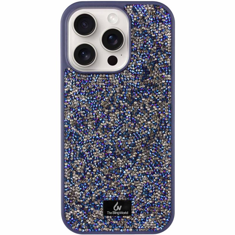 Протиударний TPU чохол Bling World Rock Diamond для Apple iPhone  13 Pro Max (6.7") Синій
