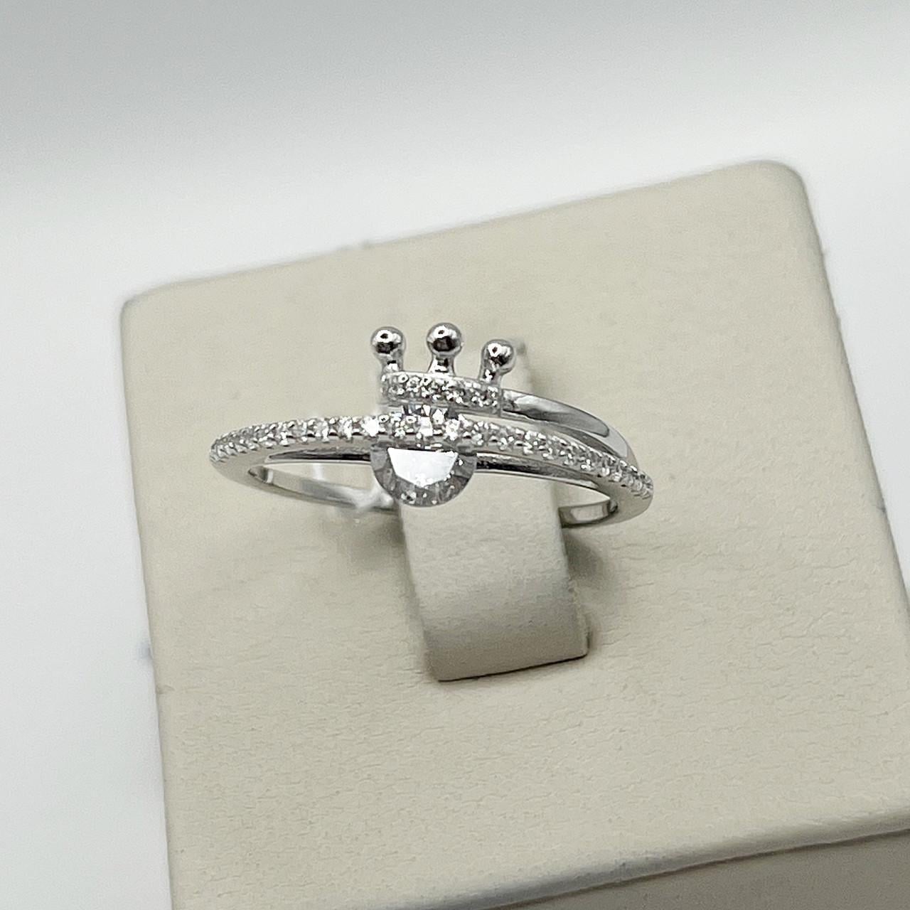 Кольцо серебряное с кубическим цирконием Princess р. 18,5 2 г (2563295619)