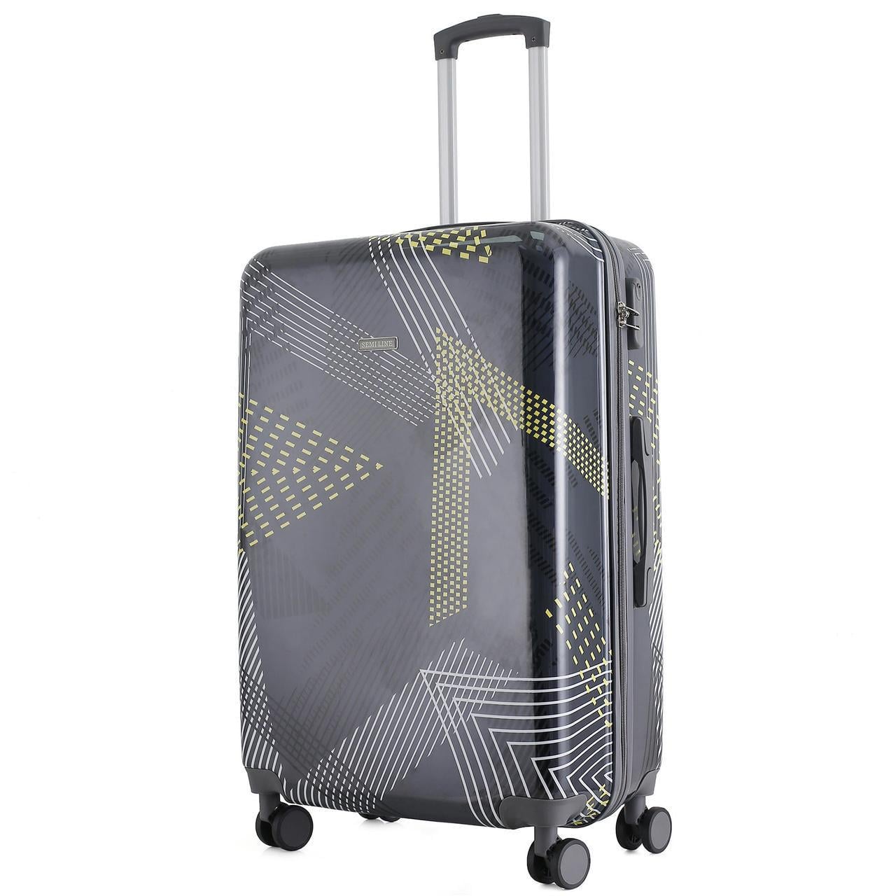 Чемодан SEMI LINE 28" L Black Pattern (T5651-3)