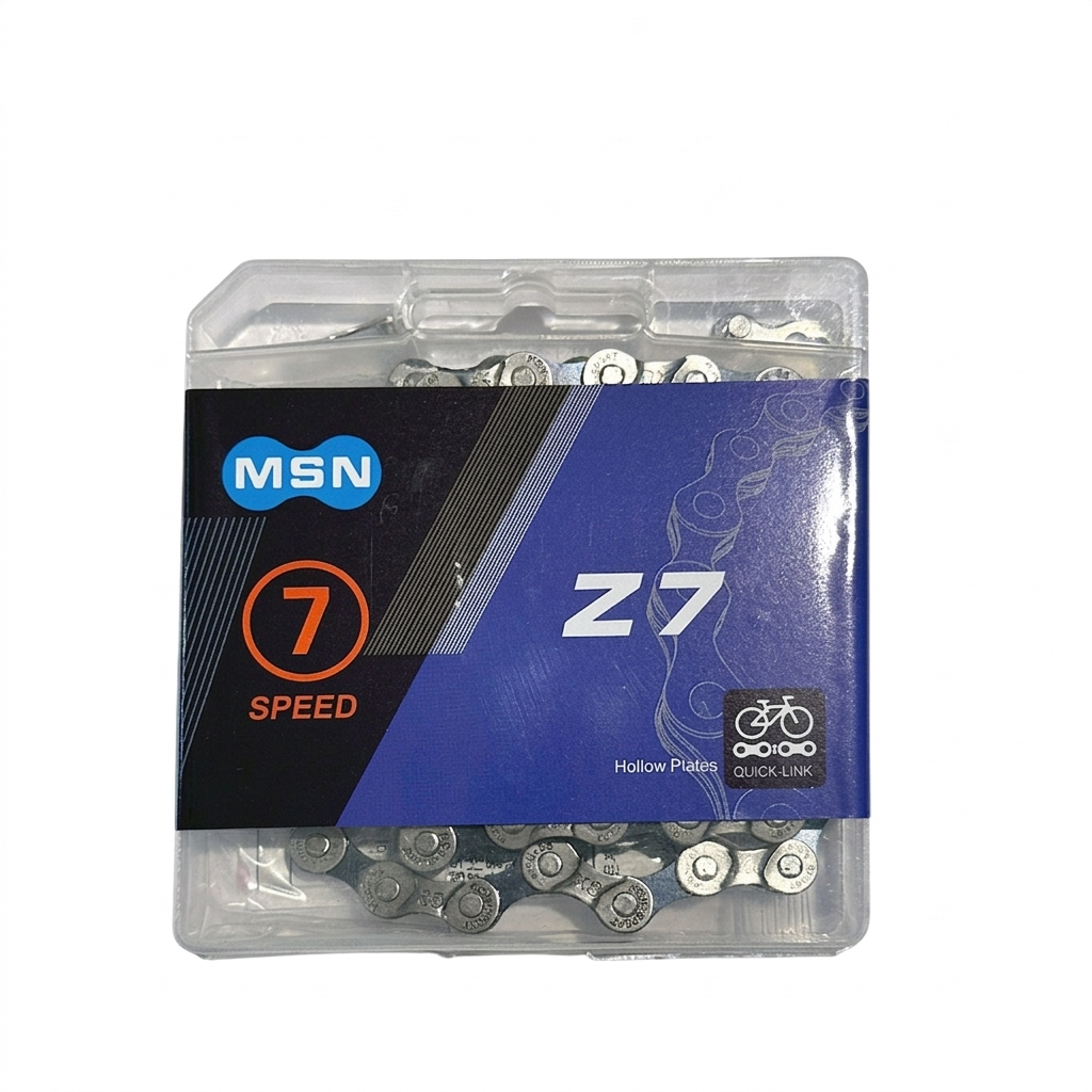 Цепь велосипедная MSN 7 скоростей с замком 116 звеньев (XZ-AFT-249)