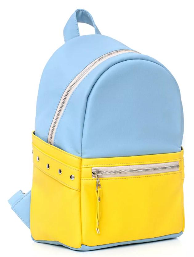 Рюкзак жіночий Sambag Dali BPSe Блакитний з жовтим (15379610e) - фото 1